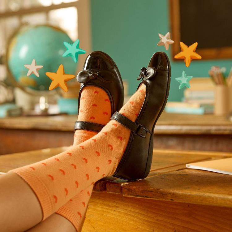 Girls School Shoes - Dance Beam